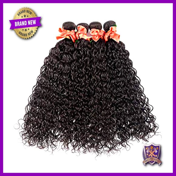 Virgin Brazilian Water Wave Human Hair Extensions 4 Bundles 22-28 Inch main image 6